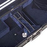 Gewa Liuteria Concerto Oblong Adjustable Viola Case, Blk/Blue