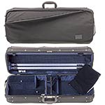 Gewa Liuteria Concerto Oblong Adjustable Viola Case, Blk/Blue