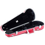 Bam Graffiti Hightech Contoured Violin Case, Red Exterior with Silver Seal