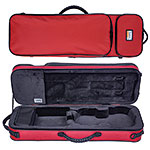 Bam Youngster 3/4-1/2 Oblong Violin Case, Red/Black