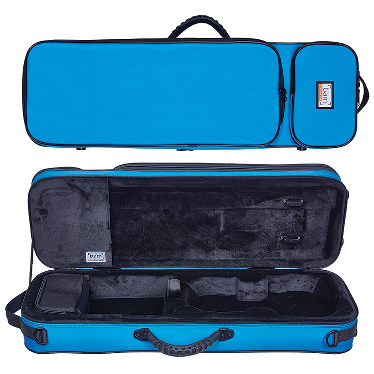 Bam Youngster 3/4–1/2 Oblong Violin Case, Blue/Black