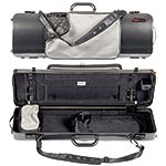 Bam Hightech Oblong 4/4 Violin Case with Pocket 2011XLC Black Carbon