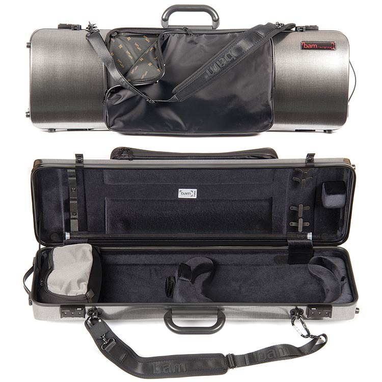 Bam Hightech Oblong 4/4 Violin Case with Pocket 2011XLT Tweed