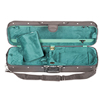 Bobelock 1002 Suspended Oblong 4/4 Violin Case with Green Velour Interior