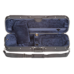 Bobelock 1002 Suspended Oblong 4/4 Violin Case with Blue Velour Interior