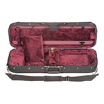 Bobelock 1002 Suspended Oblong 4/4 Violin Case with Wine Velour Interior