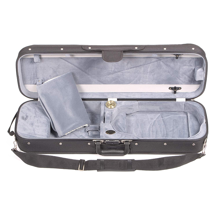 Bobelock 1002 Suspended Oblong 4/4 Violin Case with Gray Velour Interior