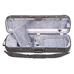 Bobelock 1002 Suspended Oblong 4/4 Violin Case with Gray Velour Interior