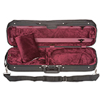 Bobelock 1002 Oblong 1/2 Violin Case with Wine Velour Interior