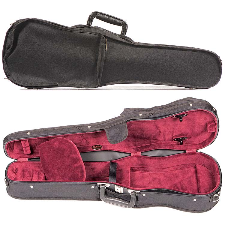 Bobelock 1007 Suspended Student Shaped 4/4 Violin Case with Wine Velour Interior Carriage