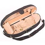 Bobelock 1047 Half Moon 1/2 Violin Case with Tan Velour Interior