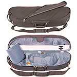 Bobelock 1047 Half Moon 1/2 Violin Case with Gray Velour Interior