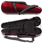 Carlisle Prestige 5251V Shaped 4/4 Violin Case, Ruby Red