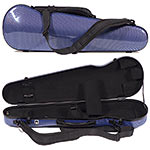 Carlisle Prestige 5251V Shaped 4/4 Violin Case, Blue Carbon