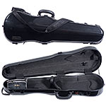 Galaxy Supernova Shaped 4/4 Violin Case, Black with Black Trim