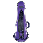 Galaxy Supernova Shaped 4/4 Violin Case, Purple with Black Trim