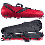 Galaxy Supernova Shaped 4/4 Violin Case, Red with Black Trim