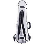 Galaxy Supernova Shaped 4/4 Violin Case, White with Black Trim