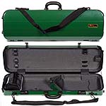 Galaxy Zenith 500SL Oblong Violin Case, Green/Gray