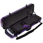 Galaxy Zenith 500SL Oblong Violin Case, Purple/Gray