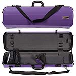 Galaxy Zenith 500SL Oblong Violin Case, Purple/Gray