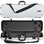 Galaxy Zenith 500SL Oblong Violin Case, White/Gray