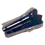 Gewa Maestro Violin Case, Shaped, Black/Blue