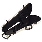 Gewa Air 1.7 Shaped Beige Violin Case with subway handle, Black Interior
