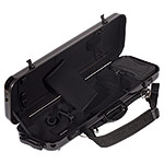 Gewa Air 2.1 Oblong Black Violin Case with subway handle, Black Interior