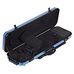 Gewa Air 2.1 Oblong Blue Violin Case with subway handle, Black Interior