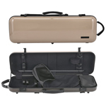 Gewa Air Anniversary Violin Oblong Case with subway handle, Beige/Brown