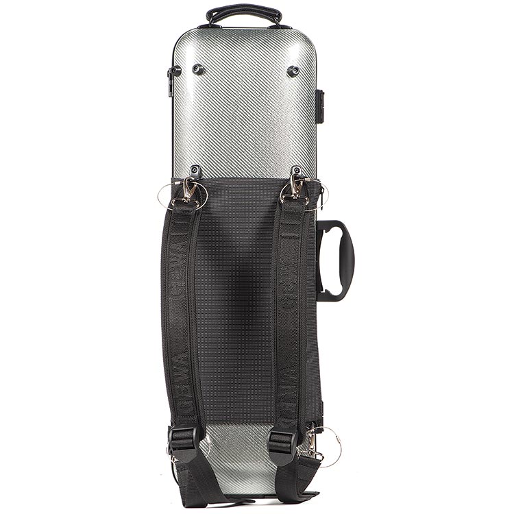 Gewa Idea 2.0 Oblong Violin Case with Subway Handle, Silver Carbon