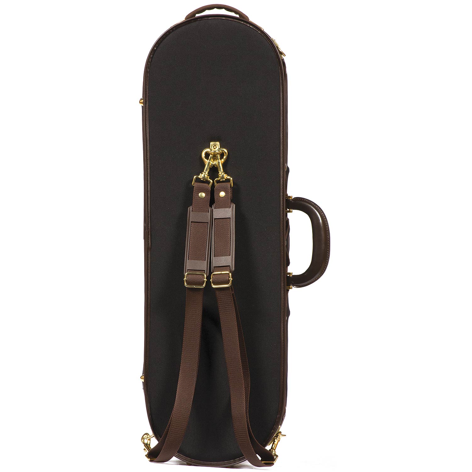 Musafia Aeternum Violin Case, silk velvet (black/green Carriage House