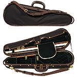 Musafia Master Classic Dart Shaped Violin Case (Black/Dark Green)