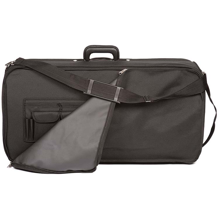 Bobelock 1023SV Combination 4/4 Violin & Adjustable Viola Case Wine Velvet Interior Carriage