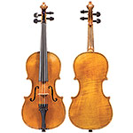 1/8 German violin labeled "J.A. Baader, Mittenwald, 1902".