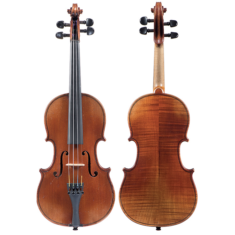 1/2 French violin labeled "Stradivarius...", Mirecourt circa 1910