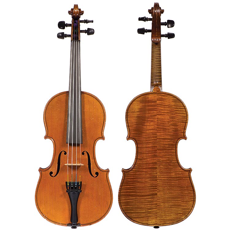 3/4 French violin branded 'Charles Bailly', Mirecourt circa 1900