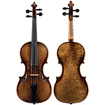 German violin labeled "Jacobus Stainer", circa 1920. The scroll later.