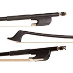 Glasser Standard Fiberglass French 3/4 Bass Bow, Black