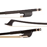 Glasser Standard Fiberglass French 1/2 Bass Bow, Black