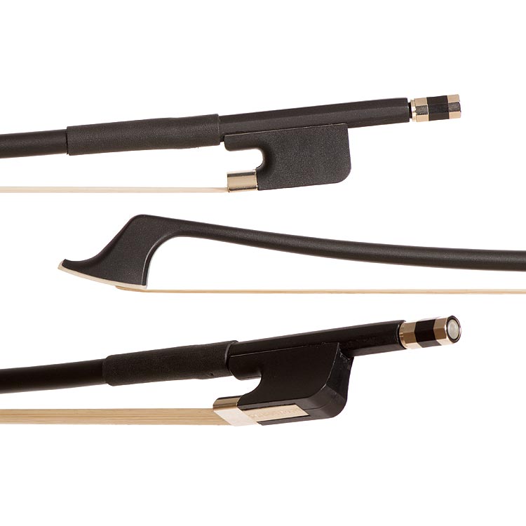 Glasser Standard Fiberglass French 1/4 Bass Bow, Black