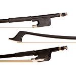 Glasser Standard Fiberglass French 1/8 Bass Bow, Black