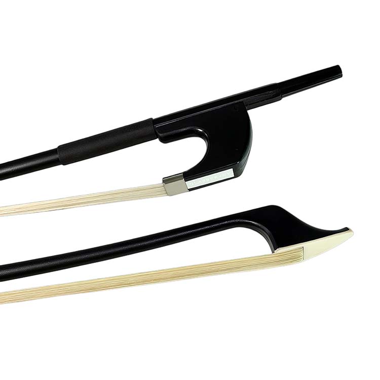 Glasser Standard Fiberglass French 1/10 Bass Bow, Black