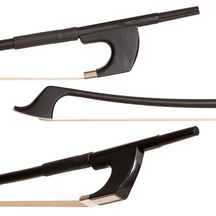 Glasser Standard Fiberglass German 1/2 Bass Bow, Black