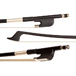 Glasser Premium Fiberglass French 1/2 Bass Bow, Black