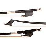 Glasser Premium Fiberglass French 1/4 Bass Bow, Black