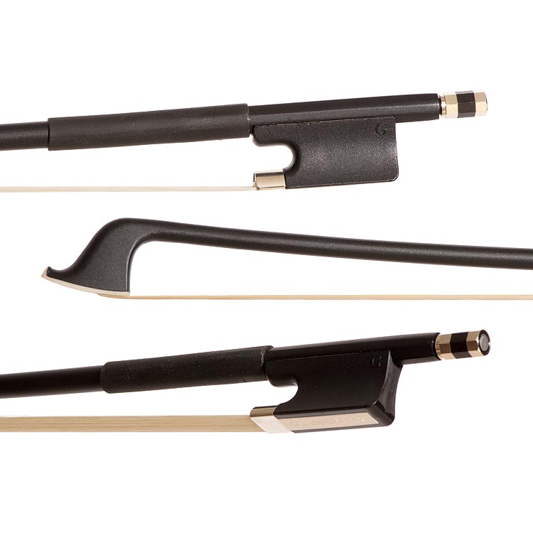 Glasser Standard Fiberglass 4/4 Cello Bow, Black