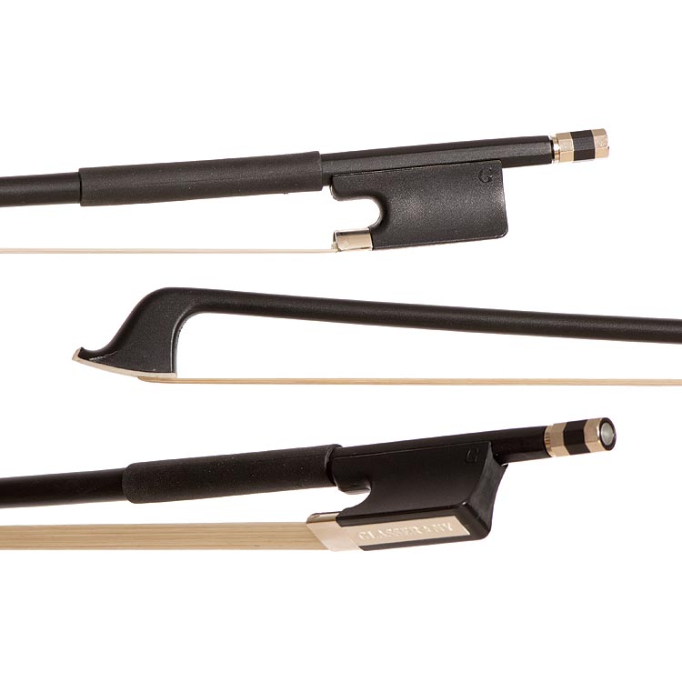 Glasser Standard Fiberglass 1/2 Cello Bow, Black