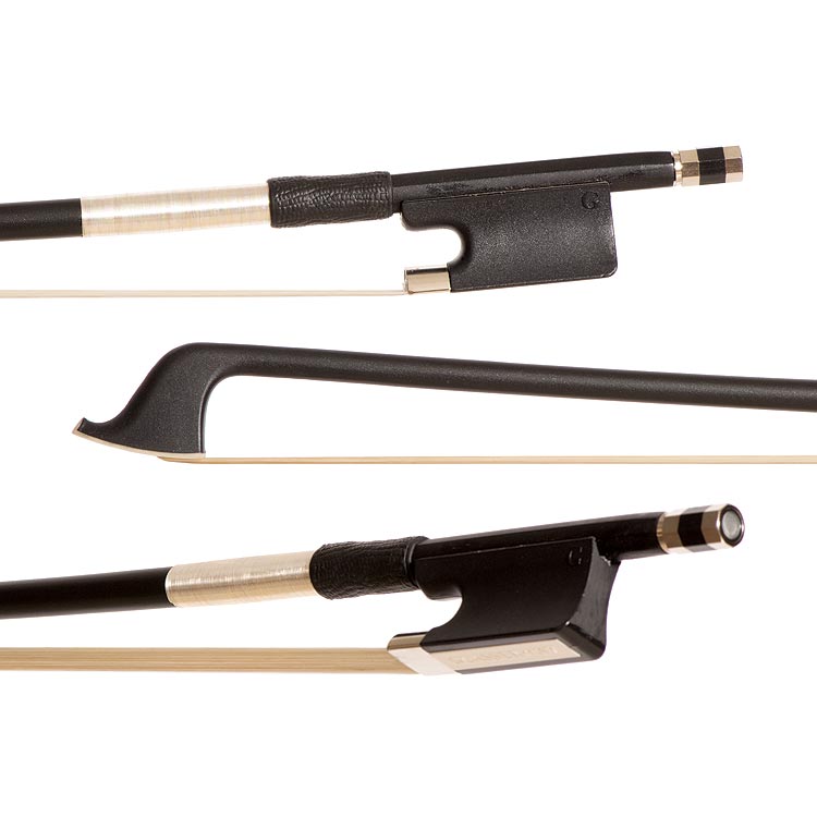 Glasser Premium Fiberglass 3/4 Cello Bow, Black